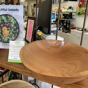 Holland Bowl Mill; Wood bowls can be used for chopping salads.