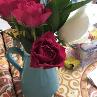 Fresh flowers on the table