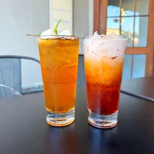 Thai Iced Coffee &amp; Lychee Iced Tea // IG: @munchwithmyan