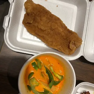 the fried tilapia- Not a full fish for $18.95- over priced