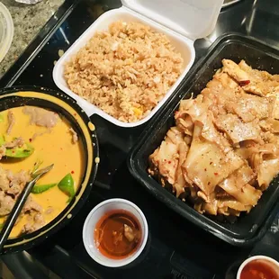a variety of dishes