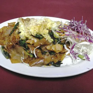 Pad Kee Mow with pork.