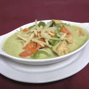 Green Curry w/ tofu. Healthy and delicious!
