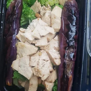 Thai Grilled Eggplant, the eggplant was inedible