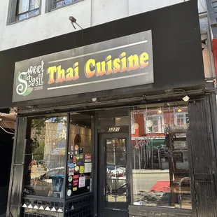 the front of the restaurant