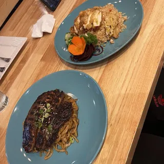 Garlic Noodles With Beef Ribs