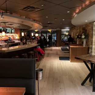 Beautiful bar area and wine storage