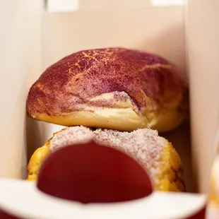 Taro Bun and Coconut Bolo Bun - IG: @thebaoeats