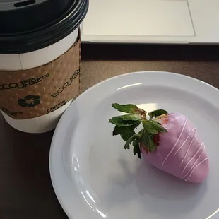 The best coffee shop in Hampton Roads just one upped themselves with chocolate covered strawberries.