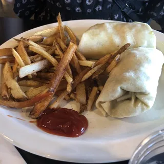 Crispy Chicken Caesar Salad Wrap