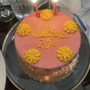 A cake I ordered for my birthday exactly what i asked for