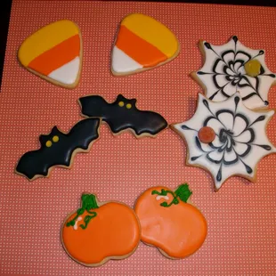 Shaped sugar cookies, decorated with icing $1.75-3.50