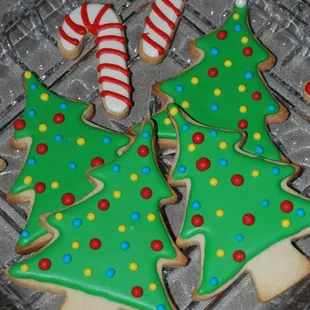 Shaped sugar cookies, decorated with icing $1.75-3.50