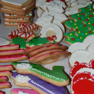Shaped sugar cookies, decorated with icing $1.75-3.50