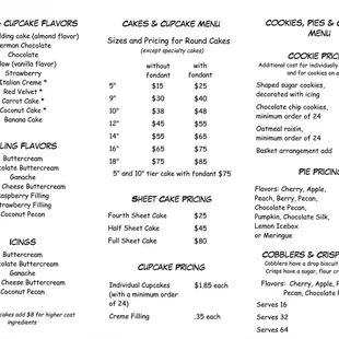 New Menu, October 2012