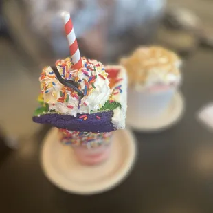 food, dessert, cupcakes
