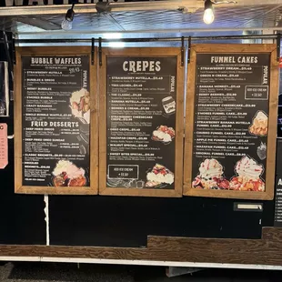 Dessert Menu