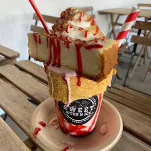 Strawberry cheesecake shake