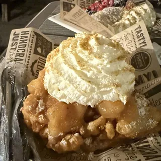 Funnel Cake Apple Pie