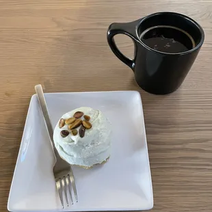 PISTACHIO CARDAMOM BUNDT CAKE &amp; AMERICANO