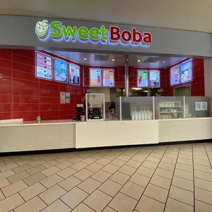 In front of Sweet Boba