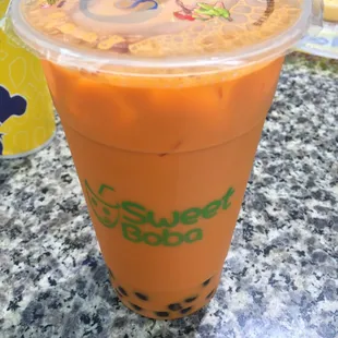 Thai tea w/boba $4.69 8/8/19