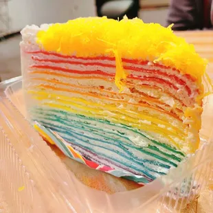 Egg Yolk Crepe Cake