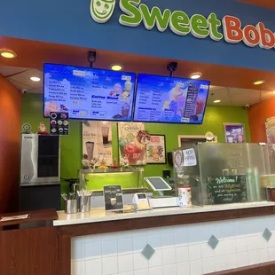Front view of sweet boba