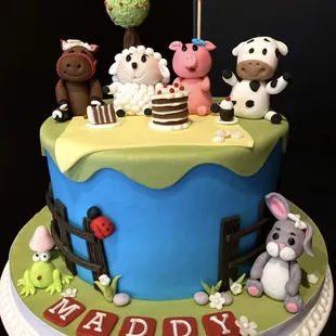 a farm themed cake
