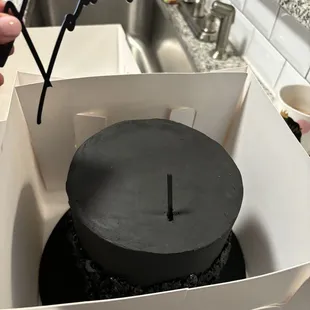 a cake in a box