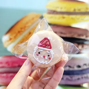 Vanilla Christmas macaron