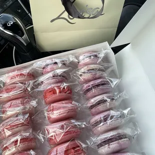 Macarons nicely put in box