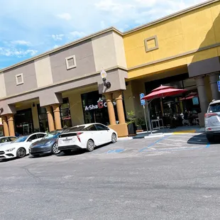 cars parked in a parking lot