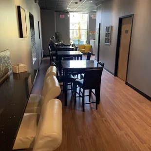 Spacious interior space.