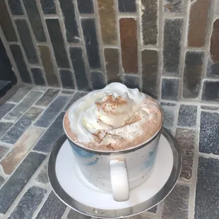 Hot Chocolate, topped with whip cream!