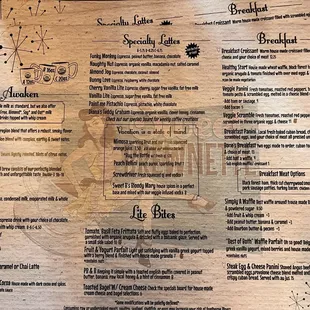 Menu. Zoom in and see for yourself.