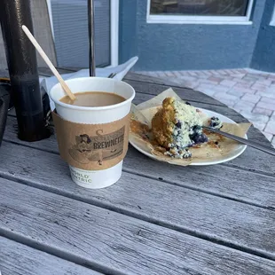 Muffin and coffee