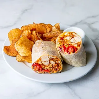 Buffalo Fried Chicken Wrap Lunch