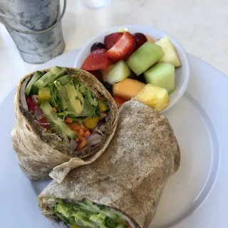 Spicy Veggie Wrap Lunch
