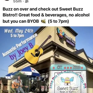Live local entertainment &amp; BYOB!