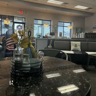 View from the corner booth