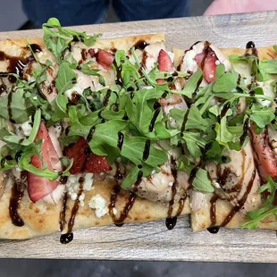 Strawberry Chicken Balsamic Flatbread