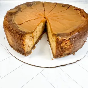 Caramel apple cheesecake