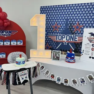 Two tiered cake and smash cake