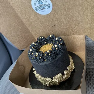 She was able to make the strawberry crunch at the bottom gold