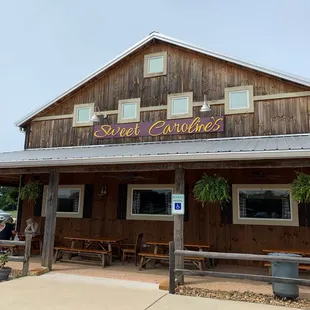 the front of the restaurant
