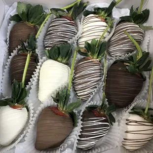 Our Chocolate Dipped jumbo Strawberries for Valentines Day