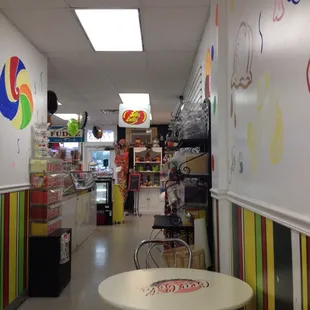 View from the tables in back