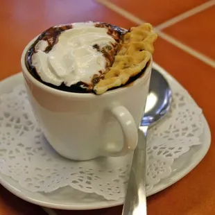 Drinking chocolate -- from their website.