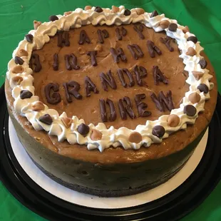 Cheesecake for your birthday. PEANUT BUTTER